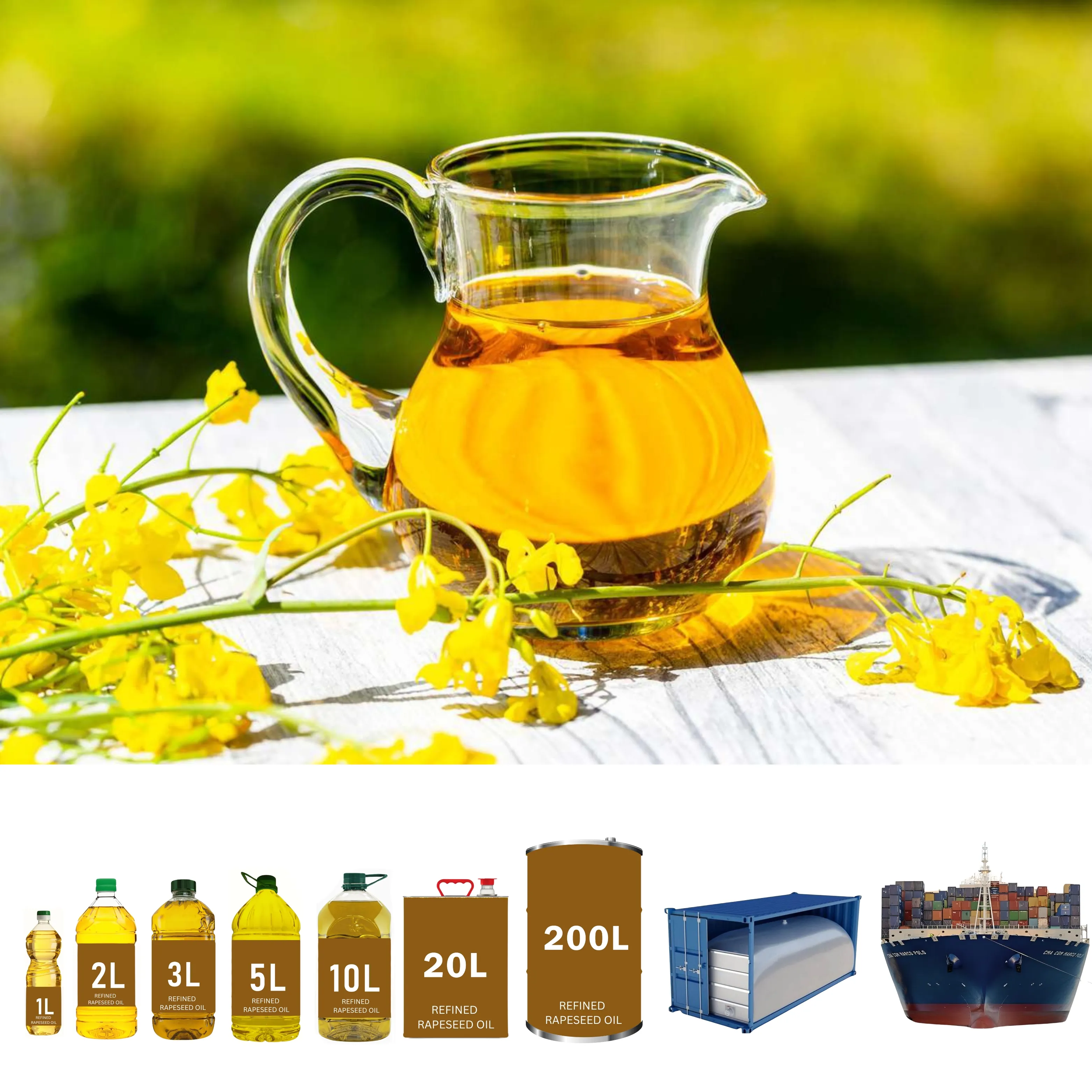 Top Rapeseed Oil Refined Rapeseed Oil – Non-GMO, High-Heat Cooking Oil for Export ...